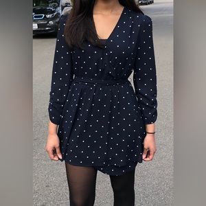Polka Dot Navy Dress